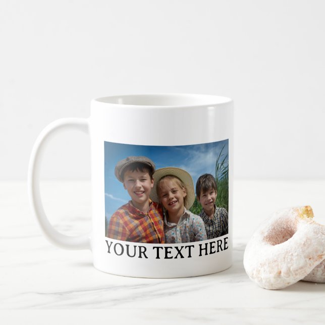 Anpassad familjefoto text  kaffemugg (Med munk)