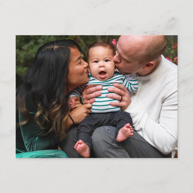 Anpassad familjefoto vykort (Framsida)