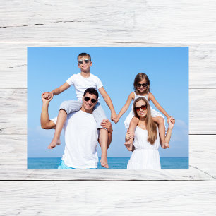 Anpassad familjefoto vykort
