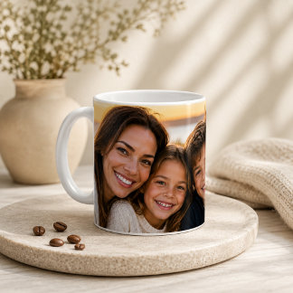 Anpassad familjefoto Wrap-around- presentmugg Kons Kaffemugg