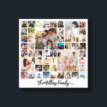 Anpassad familjefotocollage 50 bilder<br><div class="desc">Förvandla dina favoritfoton till en fantastisk väggkonst. Denna anpassade fotokollageaffisch är det perfekta sättet att berätta din historia och fånga en livstid av minnen i en vacker display. Med 100% anpassning kan du enkelt ladda upp dina egna foton och anpassa texten, teckensnitten och färgerna för att perfekt matcha ditt tema...</div>