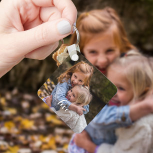 Anpassad Familjekärlek Handskriven Foto Personlig Nyckelring