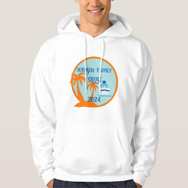 Anpassad familjekryssning hoodie (Framsida)