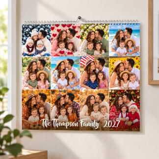 Anpassad familjeminneskalender kalender