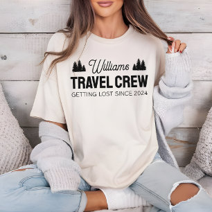 Anpassad familjeresa-crewtröja för äventyr t shirt