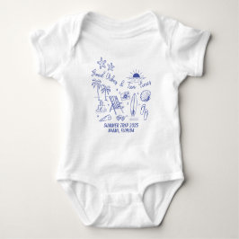 Anpassad familjes sommarstrandresa gruppmatchande t shirt