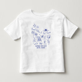 Anpassad familjes sommarstrandresa gruppmatchande t shirt