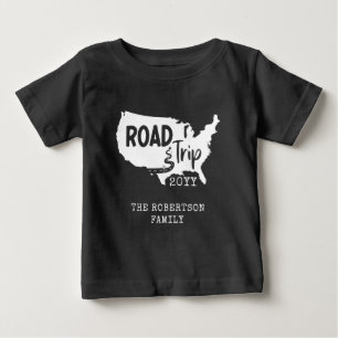 Anpassad familjesemester Familj USA Kartor för R T Shirt