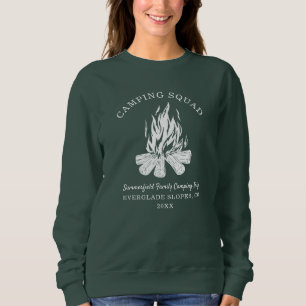 Anpassad familjesemester lägereld campingtur t shirt