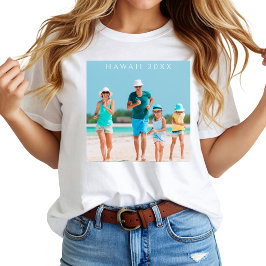 Anpassad familjesemesterfoto t shirt
