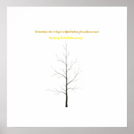 Anpassad familjestam: Elegant minimalistisk konst Poster