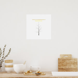 Anpassad familjestam: Elegant minimalistisk konst Poster