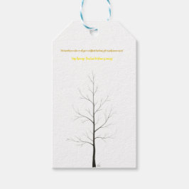 Anpassad familjestam: Elegant minimalistisk konst Presentetikett