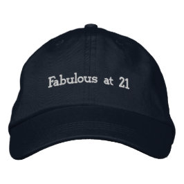 Anpassad fantastisk vid 21 Fira födelsedagslook Na Broderad Keps