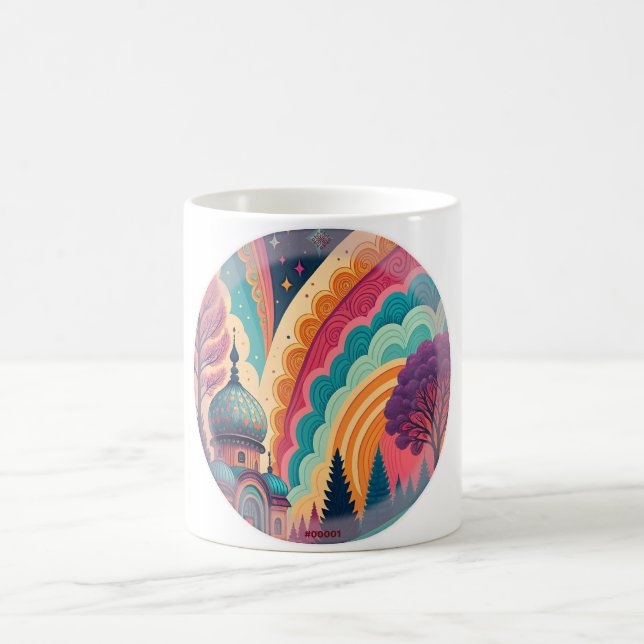 Anpassad Fantasy Circle Art Mugg (Center)