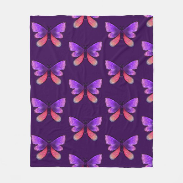 Anpassad Fantasy Naturkonst Fleecefilt (Framsidan)