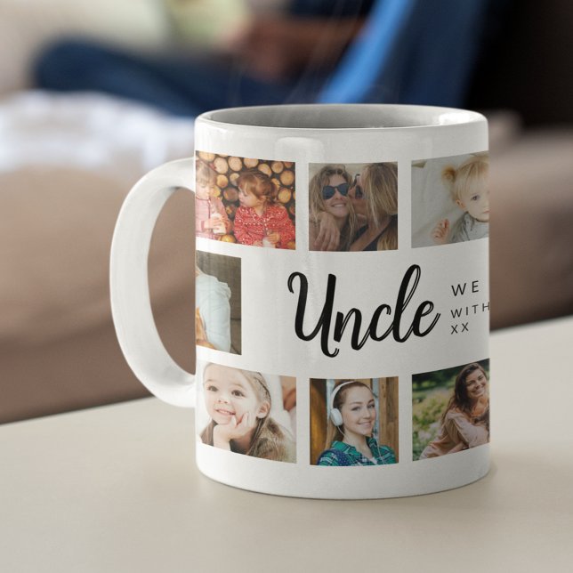 Anpassad farbror 18 fotokollage kaffemugg (Skapare uppladdad)