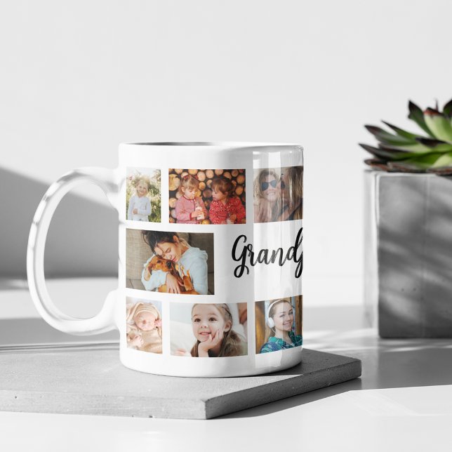 Anpassad farfar 18 fotocollage kaffemugg (Skapare uppladdad)