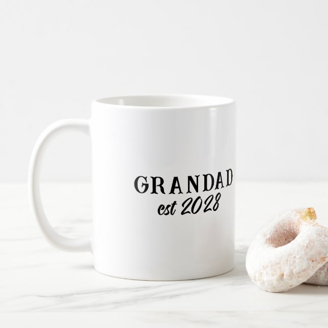 Anpassad farfar etablerad retro typografi kaffemugg (Med munk)
