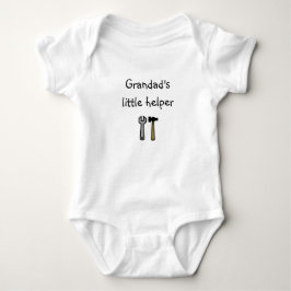 Anpassad Farfar Lilla Hjälpreda Baby-grow, Bodysui T Shirt
