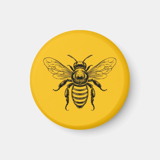 Anpassad färg honungsbi magnet (Framsidan)
