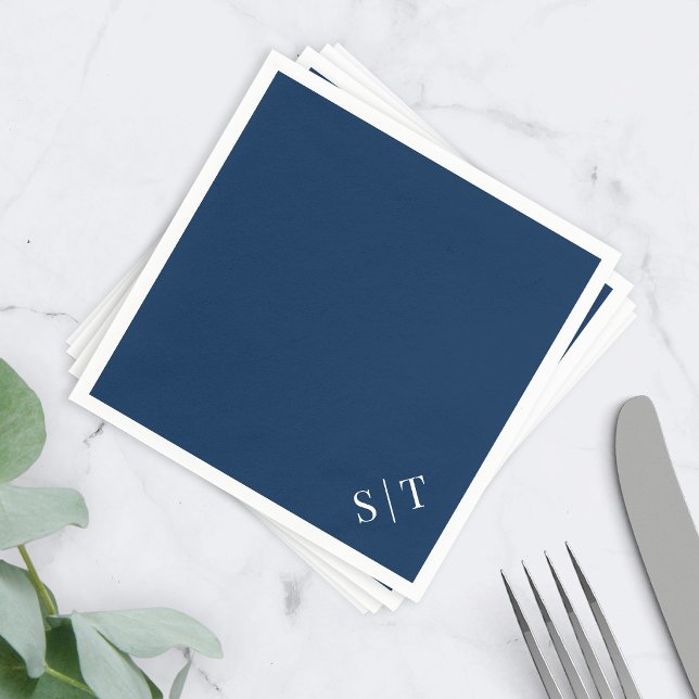 Anpassad färg hörn Bröllopsmonogram servett (Skapare uppladdad)