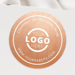 Anpassad färg Kampanj affärslogo Märkt Runt Klistermärke