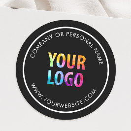 Anpassad färg Reklam Företagets logotyp Märkt Runt Klistermärke