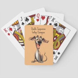 Anpassad färg & text, 🐶galen 🤪 whippet casinokort
