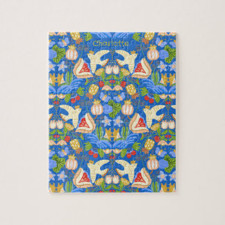 Anpassad, färglös, söt fruktig blommigt pussel