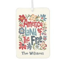 Anpassad färgrik blomster Amerika Land Of The Free