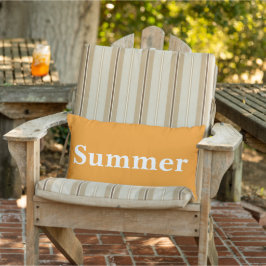 Anpassad färgrik livfull orange sommardekoration lumbarkudde