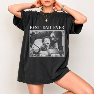 Anpassad Fars Dag 2026 Foto Personlig 90-tals pres T Shirt