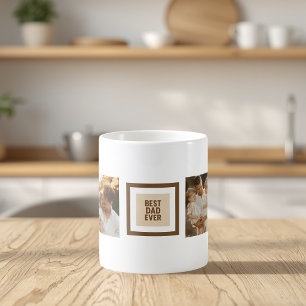 Anpassad Fars Dag-mugg med foton – “Bästa pappa" Kaffemugg