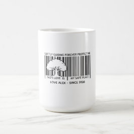Anpassad Fars dag Streckkod Kaffe Mugg Magisk Mugg