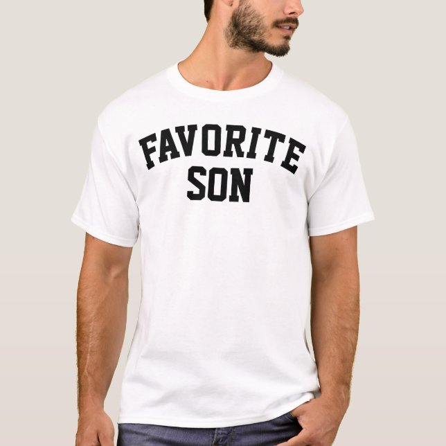 Anpassad favorit son födelsedagspresent för honom  t shirt (Framsida)
