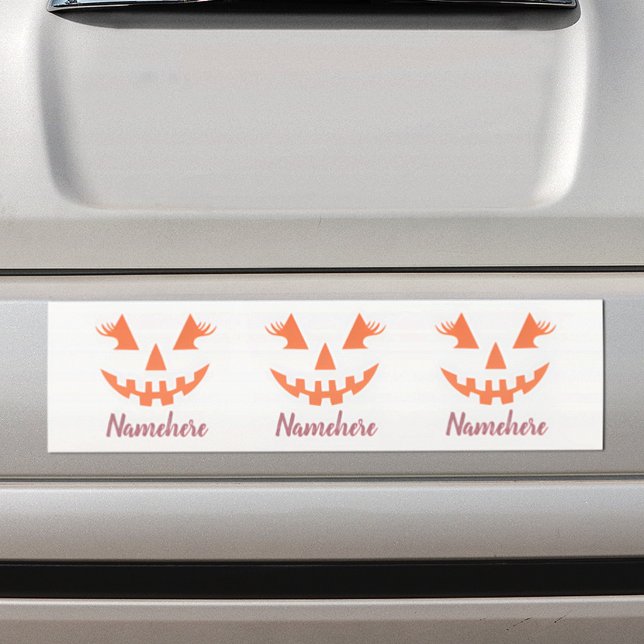 Anpassad feminint Jack O Lantern-pumpa Halloween Bildekal (Skapare uppladdad)