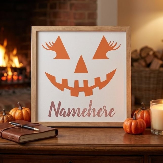 Anpassad feminint Jack O Lantern-pumpa Halloween Fototryck (Skapare uppladdad)
