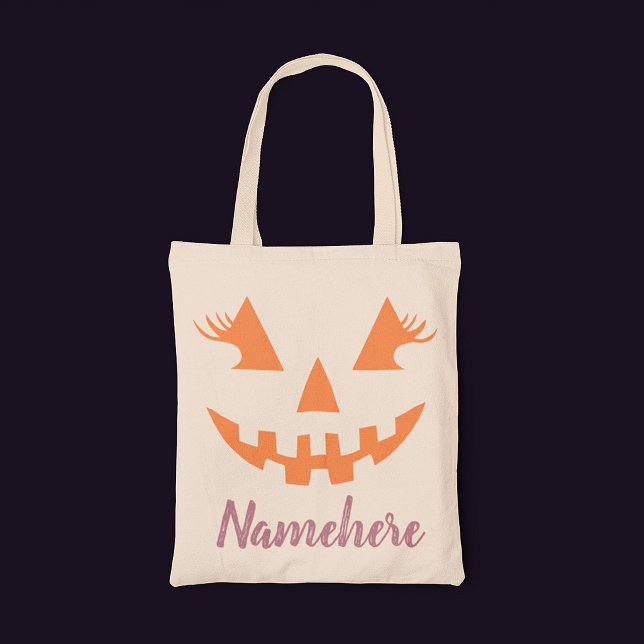 Anpassad feminint Jack O Lantern-pumpa Halloween Tygkasse (Skapare uppladdad)