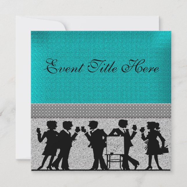 Anpassad Festlig Partynod Inbjudningar (Framsida)