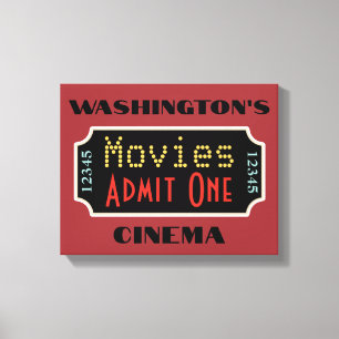 Anpassad filmteaterns skylt konst