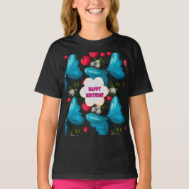 Anpassad fjärils födelsedagsfest matchande set t shirt