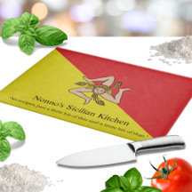 Anpassad flagga av Italien Sicilien - Siciliansk k