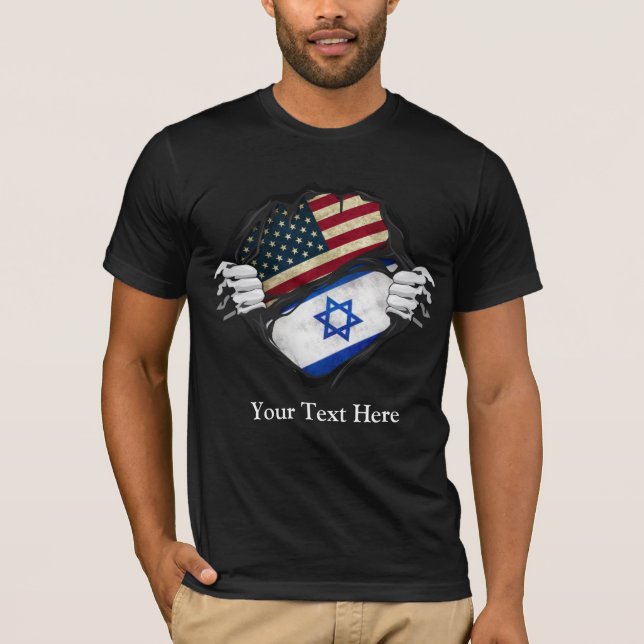 Anpassad Flagga för radering av två Händer T Shirt (Framsida)