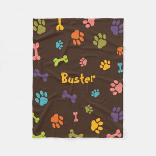 Anpassad fleece hundfilt
