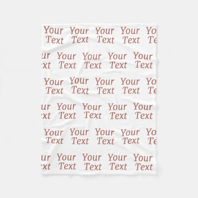 Anpassad Fleecefilt (Framsidan)