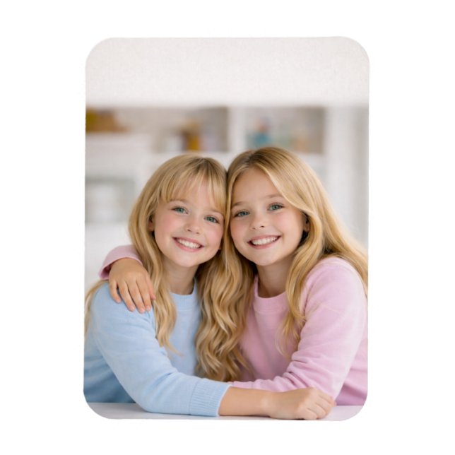 Anpassad flexibel kylskåpsmagnet med eget foto magnet (Vertikal)