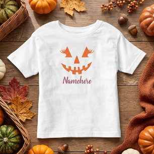 Anpassad flickig Jack O Lantern Pumpa Halloween T Shirt