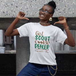 Anpassad flickscout Cookieförsäljare T Shirt