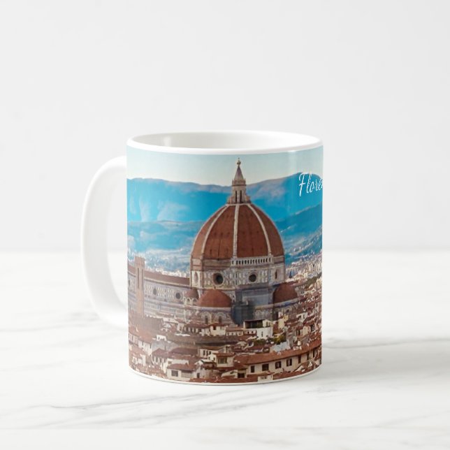 Anpassad Florensfotografi för Italien Kaffemugg (Framsida vänster)